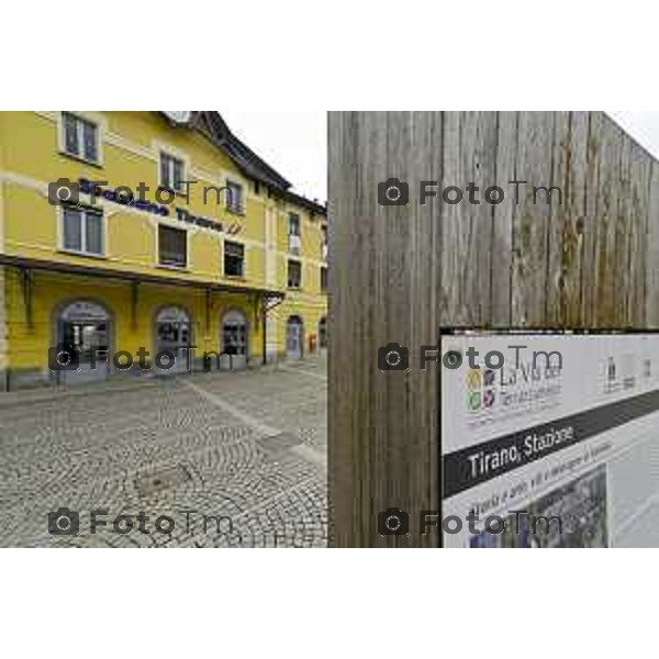 Tirano, Valtellina Sondrio Lavori ristrutturazione stazione ferroviaria rfi Olimpiadi 2026 2 Marzo 2026 Bergamo Italia foto Tiziano Manzoni Lapresse