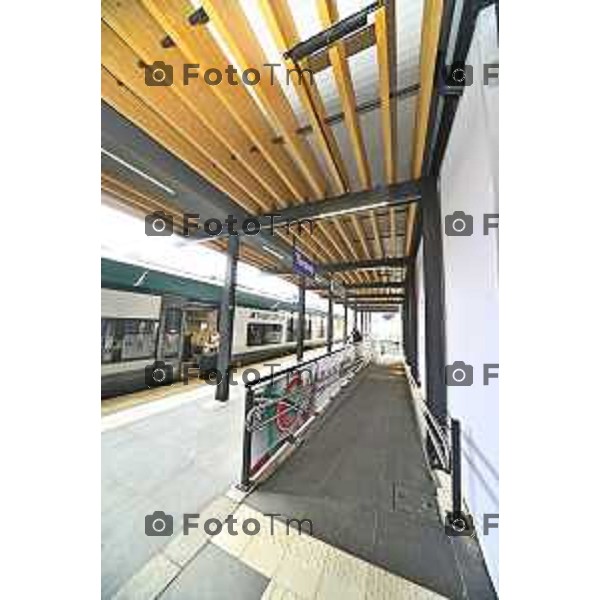 Tirano, Valtellina Sondrio Lavori ristrutturazione stazione ferroviaria rfi Olimpiadi 2026 2 Marzo 2026 Bergamo Italia foto Tiziano Manzoni Lapresse