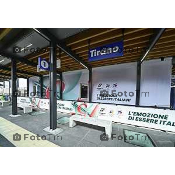 Tirano, Valtellina Sondrio Lavori ristrutturazione stazione ferroviaria rfi Olimpiadi 2026 2 Marzo 2026 Bergamo Italia foto Tiziano Manzoni Lapresse