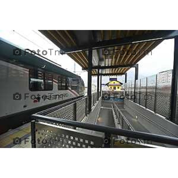 Tirano, Valtellina Sondrio Lavori ristrutturazione stazione ferroviaria rfi Olimpiadi 2026 2 Marzo 2026 Bergamo Italia foto Tiziano Manzoni Lapresse