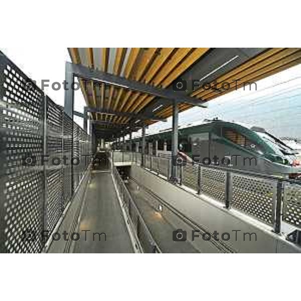 Tirano, Valtellina Sondrio Lavori ristrutturazione stazione ferroviaria rfi Olimpiadi 2026 2 Marzo 2026 Bergamo Italia foto Tiziano Manzoni Lapresse