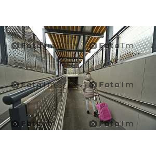 Tirano, Valtellina Sondrio Lavori ristrutturazione stazione ferroviaria rfi Olimpiadi 2026 2 Marzo 2026 Bergamo Italia foto Tiziano Manzoni Lapresse