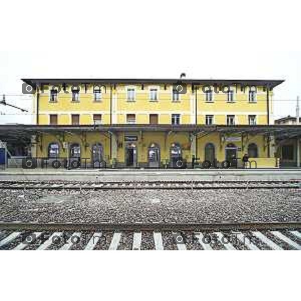 Tirano, Valtellina Sondrio Lavori ristrutturazione stazione ferroviaria rfi Olimpiadi 2026 2 Marzo 2026 Bergamo Italia foto Tiziano Manzoni Lapresse