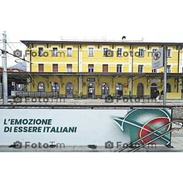 Tirano, Valtellina Sondrio Lavori ristrutturazione stazione ferroviaria rfi Olimpiadi 2026 2 Marzo 2026 Bergamo Italia foto Tiziano Manzoni Lapresse