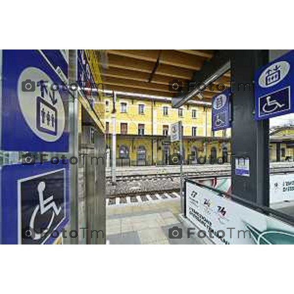 Tirano, Valtellina Sondrio Lavori ristrutturazione stazione ferroviaria rfi Olimpiadi 2026 2 Marzo 2026 Bergamo Italia foto Tiziano Manzoni Lapresse