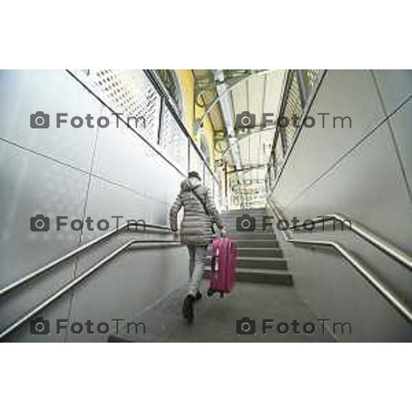 Tirano, Valtellina Sondrio Lavori ristrutturazione stazione ferroviaria rfi Olimpiadi 2026 2 Marzo 2026 Bergamo Italia foto Tiziano Manzoni Lapresse