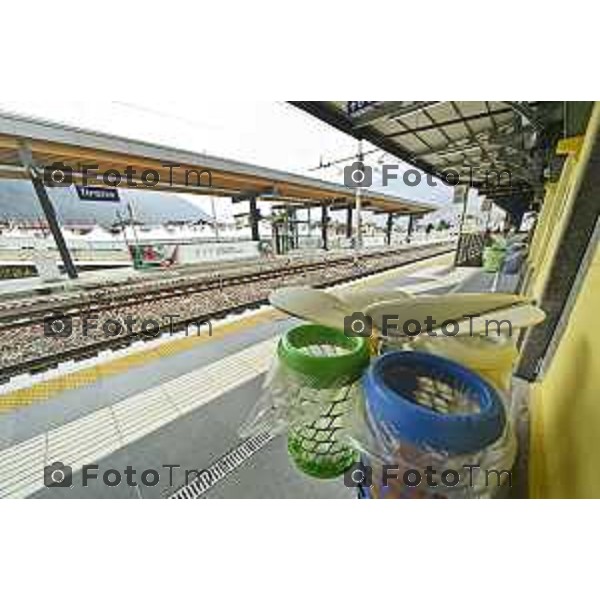 Tirano, Valtellina Sondrio Lavori ristrutturazione stazione ferroviaria rfi Olimpiadi 2026 2 Marzo 2026 Bergamo Italia foto Tiziano Manzoni Lapresse