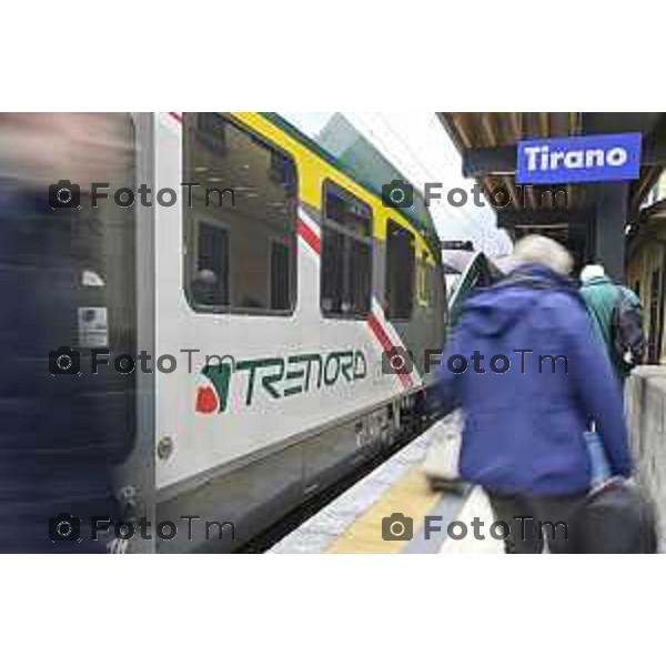 Tirano, Valtellina Sondrio Lavori ristrutturazione stazione ferroviaria rfi Olimpiadi 2026 2 Marzo 2026 Bergamo Italia foto Tiziano Manzoni Lapresse