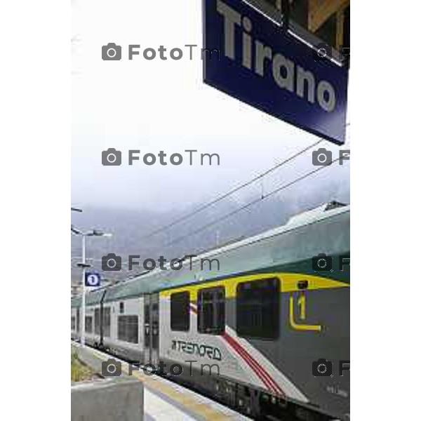 Tirano, Valtellina Sondrio Lavori ristrutturazione stazione ferroviaria rfi Olimpiadi 2026 2 Marzo 2026 Bergamo Italia foto Tiziano Manzoni Lapresse