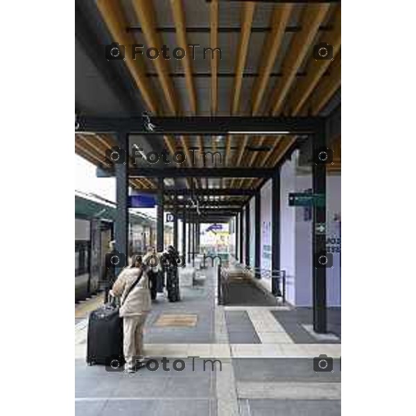 Tirano, Valtellina Sondrio Lavori ristrutturazione stazione ferroviaria rfi Olimpiadi 2026 2 Marzo 2026 Bergamo Italia foto Tiziano Manzoni Lapresse