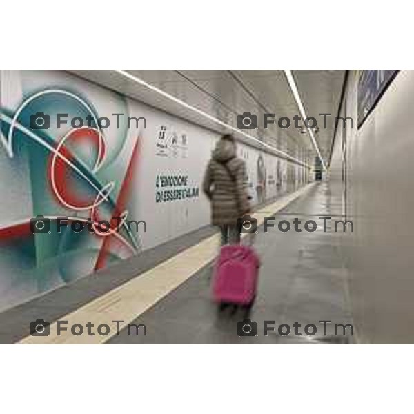Tirano, Valtellina Sondrio Lavori ristrutturazione stazione ferroviaria rfi Olimpiadi 2026 2 Marzo 2026 Bergamo Italia foto Tiziano Manzoni Lapresse