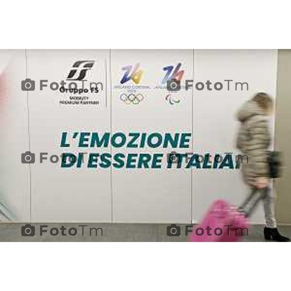 Tirano, Valtellina Sondrio Lavori ristrutturazione stazione ferroviaria rfi Olimpiadi 2026 2 Marzo 2026 Bergamo Italia foto Tiziano Manzoni Lapresse