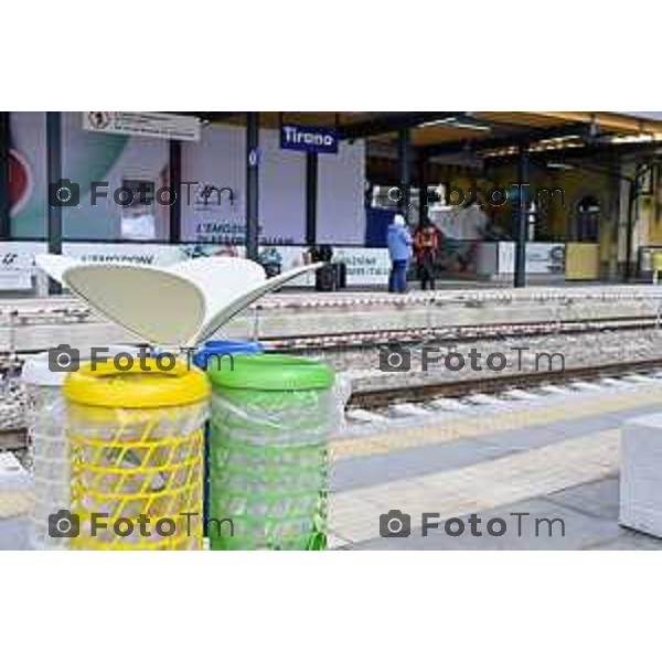 Tirano, Valtellina Sondrio Lavori ristrutturazione stazione ferroviaria rfi Olimpiadi 2026 2 Marzo 2026 Bergamo Italia foto Tiziano Manzoni Lapresse