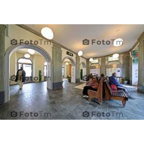 Tirano, Valtellina Sondrio Lavori ristrutturazione stazione ferroviaria rfi Olimpiadi 2026 2 Marzo 2026 Bergamo Italia foto Tiziano Manzoni Lapresse