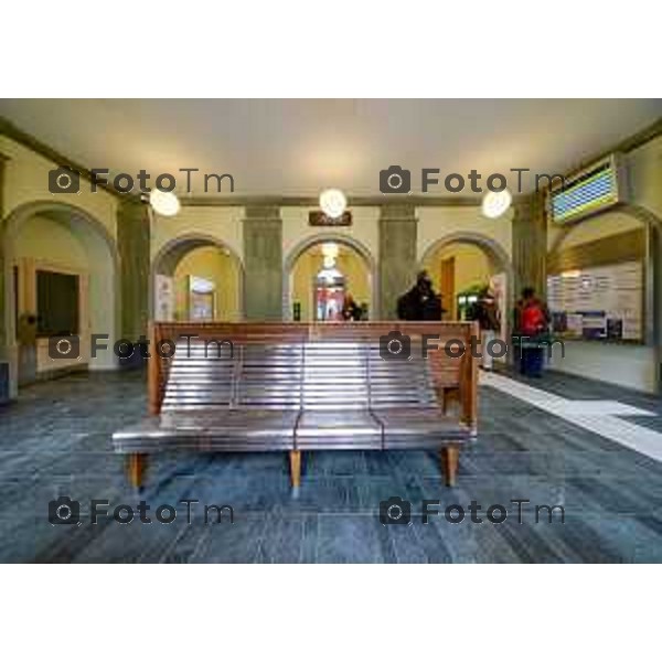 Tirano, Valtellina Sondrio Lavori ristrutturazione stazione ferroviaria rfi Olimpiadi 2026 2 Marzo 2026 Bergamo Italia foto Tiziano Manzoni Lapresse