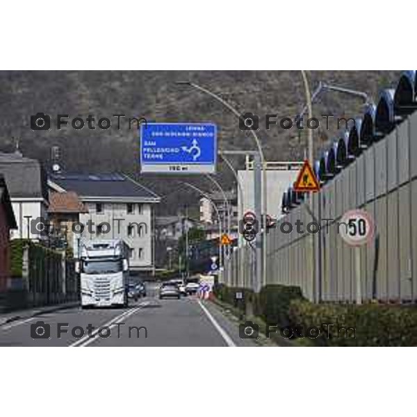 Insieme per il territorio. Stabilimento di S.Pellegrino a San Pellegrino Terme. illustrati i progetti sviluppati e pensati per il territorio, a partire da Casa Paradiso ne parla Michel Beneventi Ad dell\'azienda 4 Marzo 2026 Bergamo Italia foto Tiziano Manzoni Lapresse