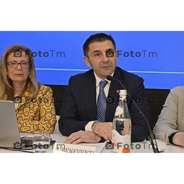 Insieme per il territorio. Stabilimento di S.Pellegrino a San Pellegrino Terme. illustrati i progetti sviluppati e pensati per il territorio, a partire da Casa Paradiso ne parla Michel Beneventi Ad dell\'azienda 4 Marzo 2026 Bergamo Italia foto Tiziano Manzoni Lapresse