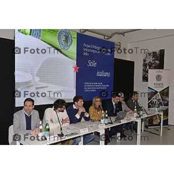 Insieme per il territorio. Stabilimento di S.Pellegrino a San Pellegrino Terme. illustrati i progetti sviluppati e pensati per il territorio, a partire da Casa Paradiso ne parla Michel Beneventi Ad dell\'azienda 4 Marzo 2026 Bergamo Italia foto Tiziano Manzoni Lapresse