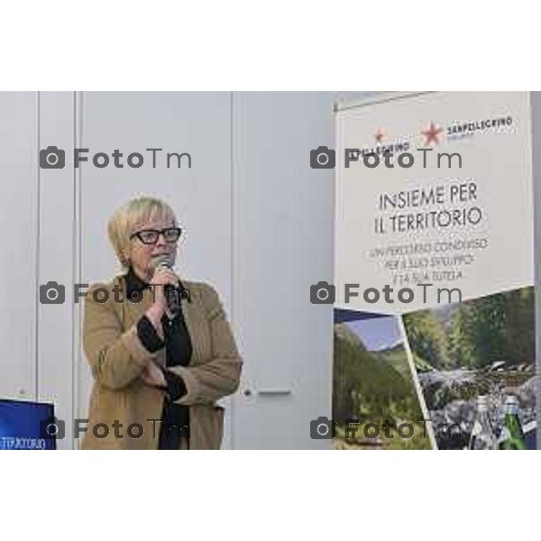 Insieme per il territorio. Stabilimento di S.Pellegrino a San Pellegrino Terme. illustrati i progetti sviluppati e pensati per il territorio, a partire da Casa Paradiso Enrica Bonzi Sindaco san giovanni Bianco 4 Marzo 2026 Bergamo Italia foto Tiziano Manzoni Lapresse