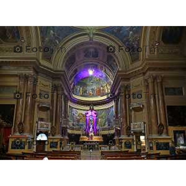 Bergamo chiesa e chiesetta interna parrocchia Alle grazie in viale papa Giovanni Porta nuova 5 Marzo 2026 Bergamo Italia foto Tiziano Manzoni Lapresse