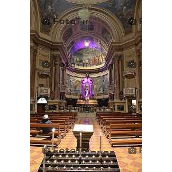 Bergamo chiesa e chiesetta interna parrocchia Alle grazie in viale papa Giovanni Porta nuova 5 Marzo 2026 Bergamo Italia foto Tiziano Manzoni Lapresse