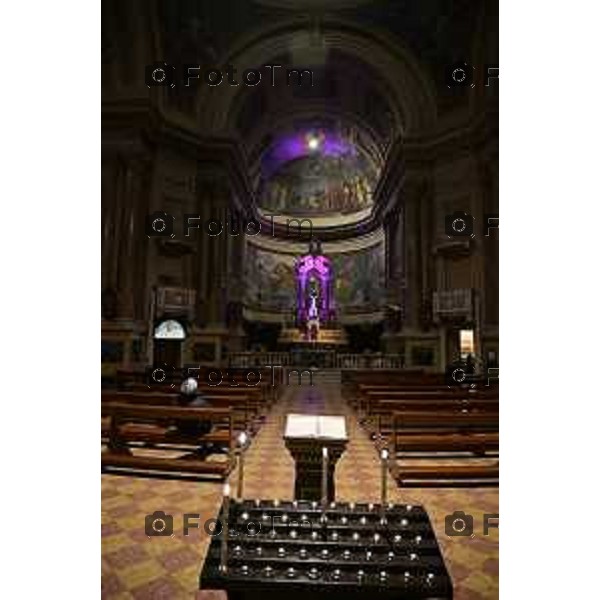 Bergamo chiesa e chiesetta interna parrocchia Alle grazie in viale papa Giovanni Porta nuova 5 Marzo 2026 Bergamo Italia foto Tiziano Manzoni Lapresse