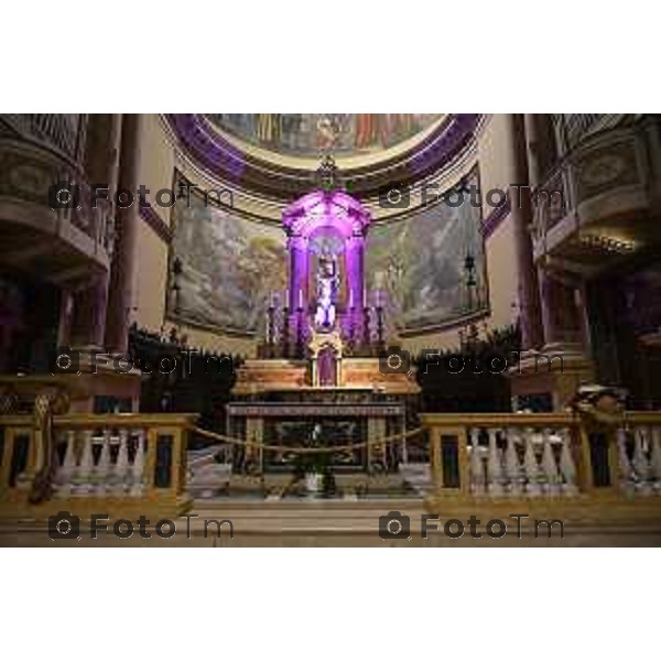 Bergamo chiesa e chiesetta interna parrocchia Alle grazie in viale papa Giovanni Porta nuova 5 Marzo 2026 Bergamo Italia foto Tiziano Manzoni Lapresse