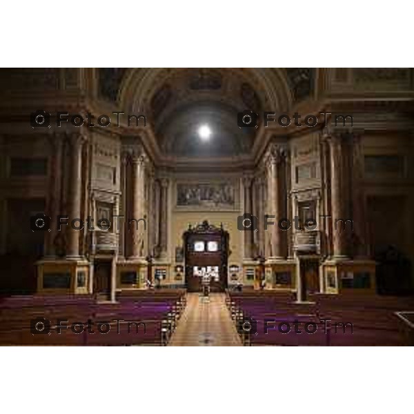 Bergamo chiesa e chiesetta interna parrocchia Alle grazie in viale papa Giovanni Porta nuova 5 Marzo 2026 Bergamo Italia foto Tiziano Manzoni Lapresse