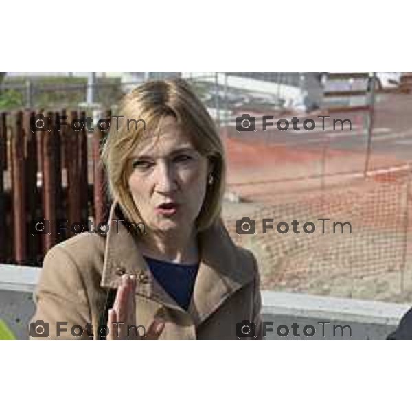 Bergamo sopralluogo, centro di raccolta e del riuso - via Langer l’assessora alla Transizione ecologica, Ambiente e Verde Oriana Ruzzini 7 Marzo 2026 Bergamo Italia foto Tiziano Manzoni Lapresse