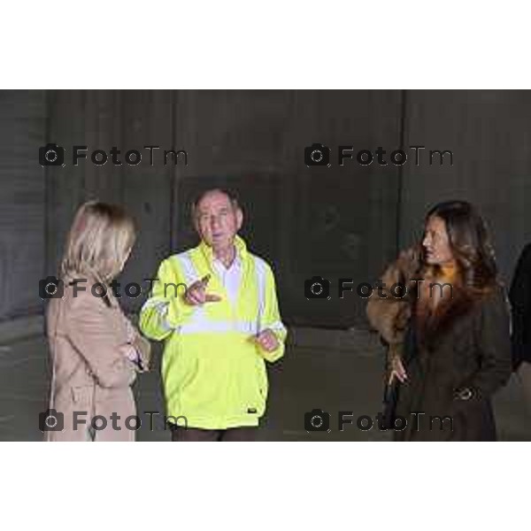 Bergamo sopralluogo, centro di raccolta e del riuso - via Langer l’assessora alla Transizione ecologica, Ambiente e Verde Oriana Ruzzini, il responsabile della Direzione ambiente verde pubblico e mobilità Silvano Armellini e il progettista e direttore dei lavori Antonio Comincini. 7 Marzo 2026 Bergamo Italia foto Tiziano Manzoni Lapresse