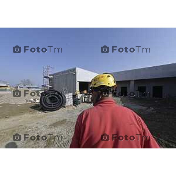 Bergamo sopralluogo, centro di raccolta e del riuso - via Langer l’assessora alla Transizione ecologica, Ambiente e Verde Oriana Ruzzini, il responsabile della Direzione ambiente verde pubblico e mobilità Silvano Armellini e il progettista e direttore dei lavori Antonio Comincini. 7 Marzo 2026 Bergamo Italia foto Tiziano Manzoni Lapresse