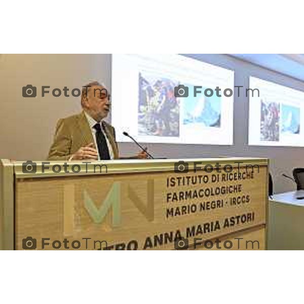 Bergamo, Centro Anna Maria Astori, sede dell\'Istituto Mario Negri Fondazione BCC Milano a fianco dell\'Istituto per rendere il trapianto sempre più tollerabile. Giuseppe Remuzzi, Istituto di Ricerche Farmacologiche Mario Negri IRCCS 9 Marzo 2026 Bergamo Italia foto Tiziano Manzoni Lapresse