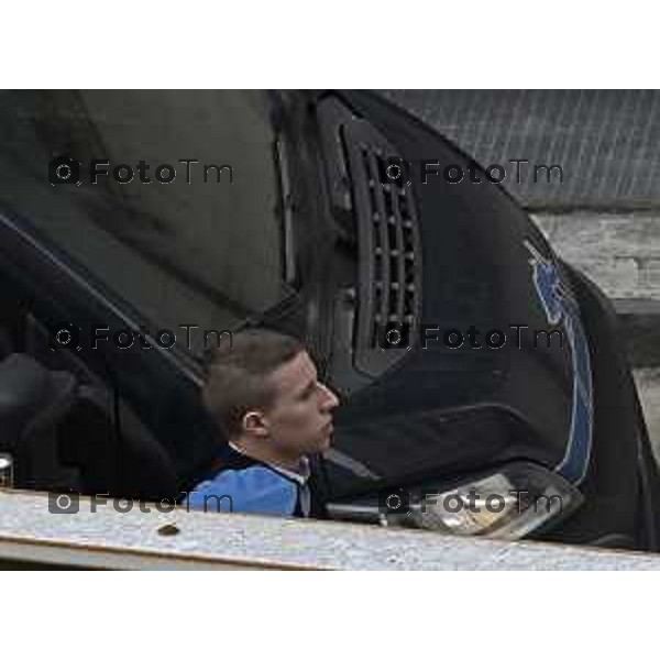 Bergamo Omicidio Riccardo Claris Jacopo De Simone, arriva in tribunale per l\'udienza preliminare 11 Marzo 2026 Bergamo Italia foto Tiziano Manzoni Lapresse