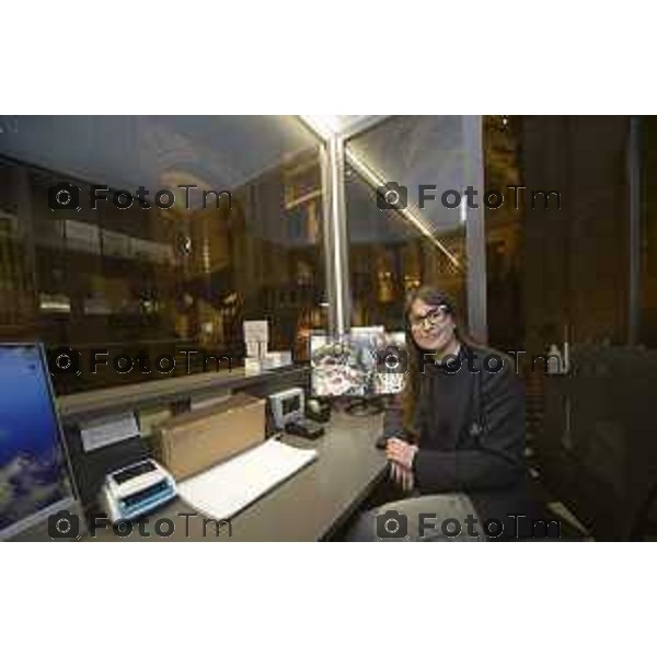 Veronica Benintendi sacrestana della basilica Santa Maria Maggiore 10 Marzo 2026 Bergamo Italia foto Tiziano Manzoni Lapresse
