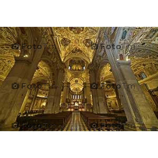 Veronica Benintendi sacrestana della basilica Santa Maria Maggiore 10 Marzo 2026 Bergamo Italia foto Tiziano Manzoni Lapresse