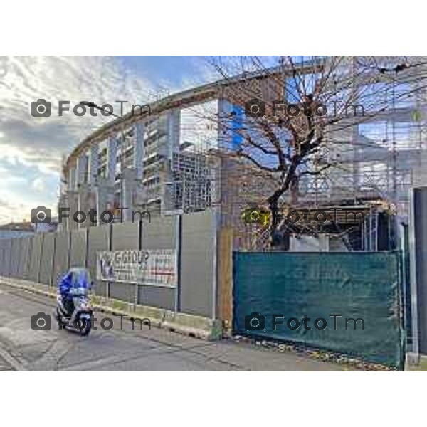 Bergamo Cantiere ex Palazzetto dello sport nuova Gamec fermo senza operai 12 Marzo 2026 Bergamo Italia foto Tiziano Manzoni Lapresse