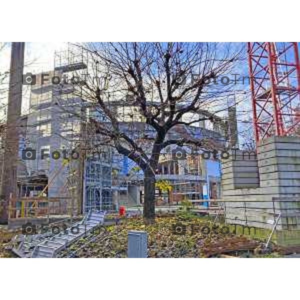 Bergamo Cantiere ex Palazzetto dello sport nuova Gamec fermo senza operai 12 Marzo 2026 Bergamo Italia foto Tiziano Manzoni Lapresse