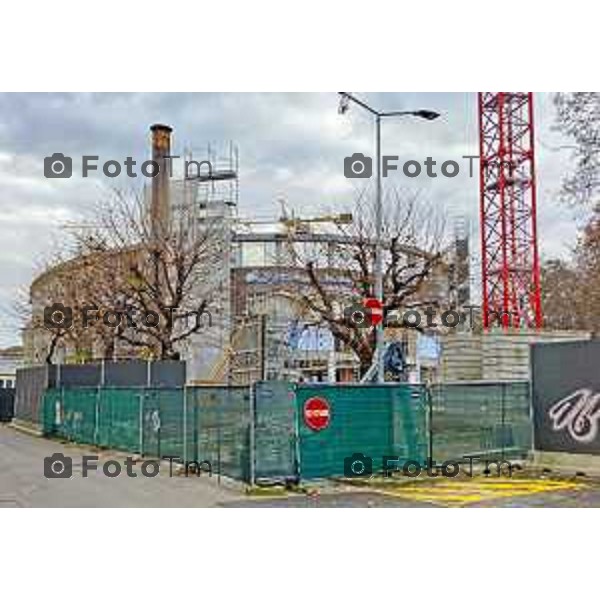 Bergamo Cantiere ex Palazzetto dello sport nuova Gamec fermo senza operai 12 Marzo 2026 Bergamo Italia foto Tiziano Manzoni Lapresse