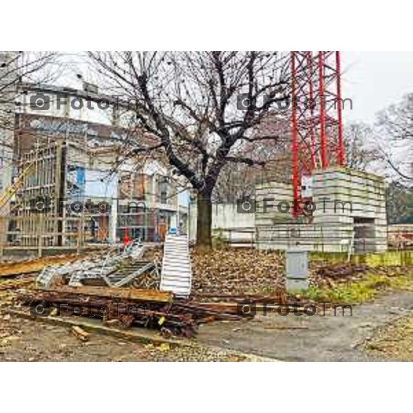 Bergamo Cantiere ex Palazzetto dello sport nuova Gamec fermo senza operai 12 Marzo 2026 Bergamo Italia foto Tiziano Manzoni Lapresse