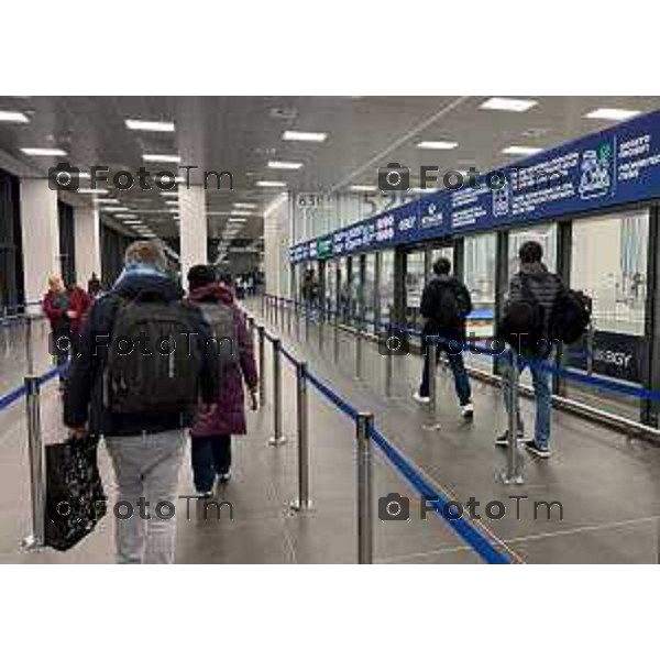 Bergamo Orio Al Serio Aereoporto nuova area partenze e vista dall\'alto 10 Marzo 2026 Bergamo Italia foto Tiziano Manzoni Lapresse