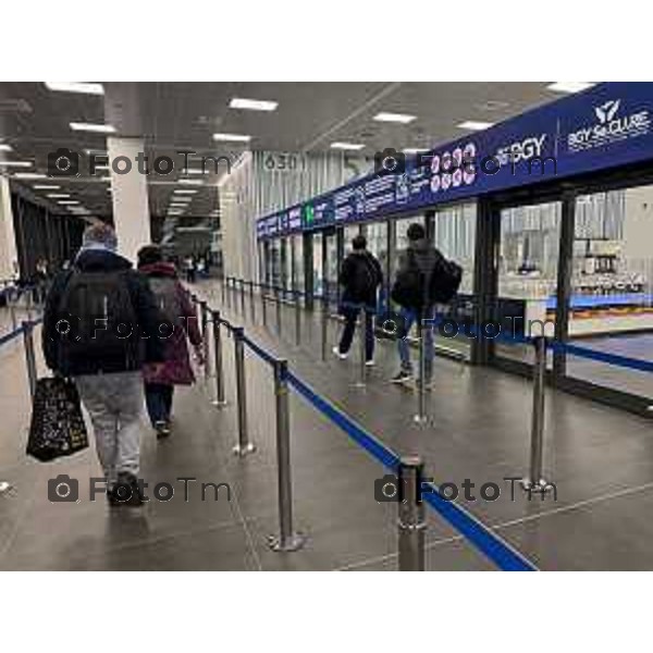 Bergamo Orio Al Serio Aereoporto nuova area partenze e vista dall\'alto 10 Marzo 2026 Bergamo Italia foto Tiziano Manzoni Lapresse