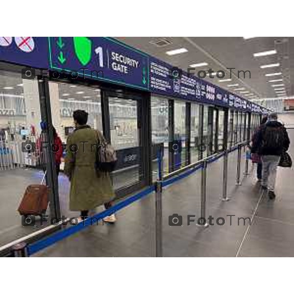 Bergamo Orio Al Serio Aereoporto nuova area partenze e vista dall\'alto 10 Marzo 2026 Bergamo Italia foto Tiziano Manzoni Lapresse