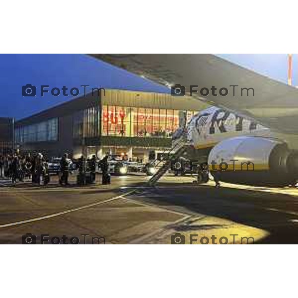 Bergamo Orio Al Serio Aereoporto nuova area partenze e vista dall\'alto 10 Marzo 2026 Bergamo Italia foto Tiziano Manzoni Lapresse