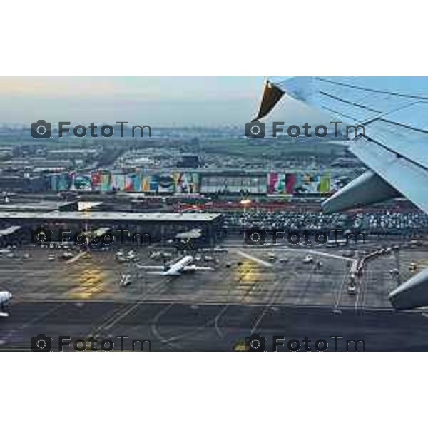 Bergamo Orio Al Serio Aereoporto nuova area partenze e vista dall\'alto 10 Marzo 2026 Bergamo Italia foto Tiziano Manzoni Lapresse