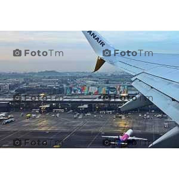 Bergamo Orio Al Serio Aereoporto nuova area partenze e vista dall\'alto 10 Marzo 2026 Bergamo Italia foto Tiziano Manzoni Lapresse