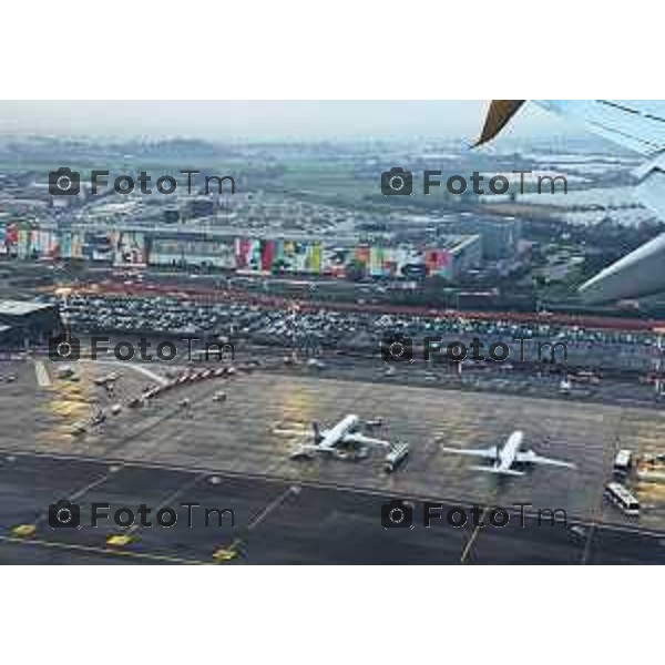 Bergamo Orio Al Serio Aereoporto nuova area partenze e vista dall\'alto 10 Marzo 2026 Bergamo Italia foto Tiziano Manzoni Lapresse