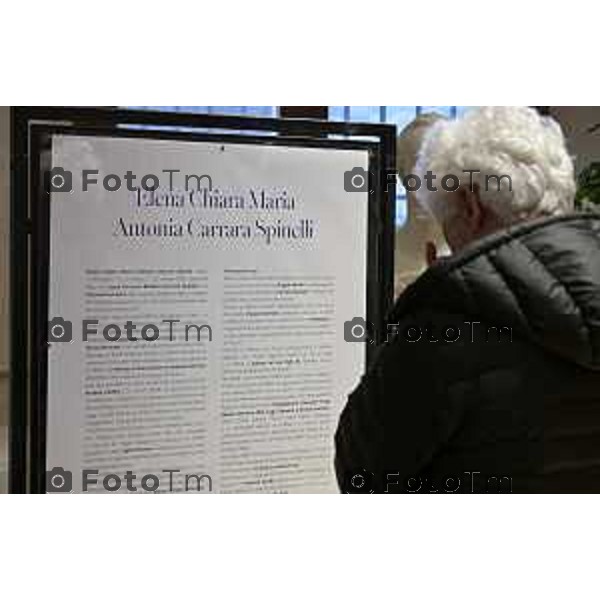 Bergamo presentazione mostra Clara Maffei La libertà e la forza gentile di una donna del Risorgimento , l\'assessore alla Cultura, Sergio Gandi, e la direttrice della Biblioteca Civica Angelo Mai, Cristiana Iommi. 14 Marzo 2026 Bergamo Italia foto Tiziano Manzoni Lapresse