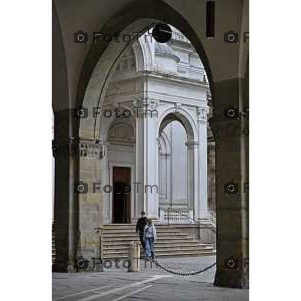 Bergamo presentazione mostra Clara Maffei La libertà e la forza gentile di una donna del Risorgimento , l\'assessore alla Cultura, Sergio Gandi, e la direttrice della Biblioteca Civica Angelo Mai, Cristiana Iommi. 14 Marzo 2026 Bergamo Italia foto Tiziano Manzoni Lapresse