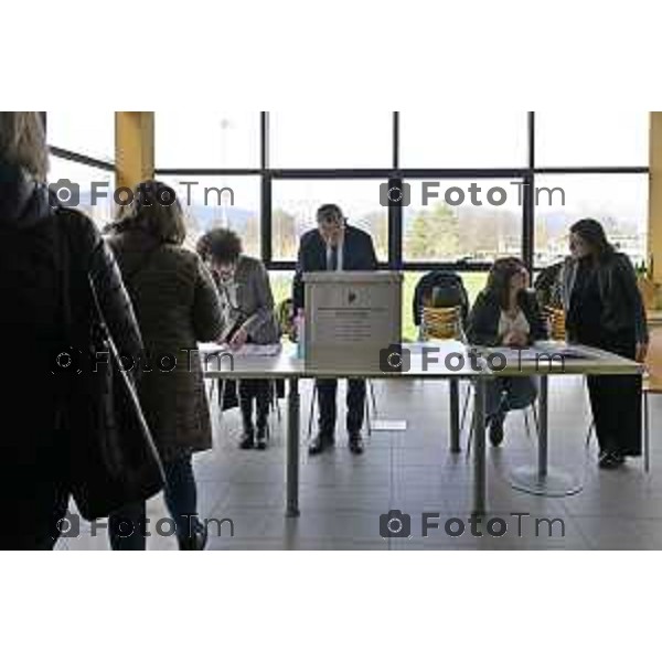 Bergamo elezioni Provinciale 2026 sfida è stata tra Pasquale Gandolfi e Gianfranco Gafforelli 15 Marzo 2026 Bergamo Italia foto Tiziano Manzoni Lapresse