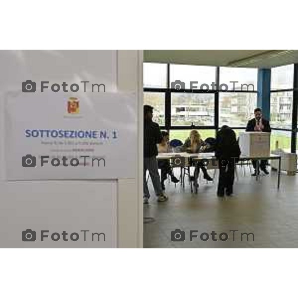 Bergamo elezioni Provinciale 2026 sfida è stata tra Pasquale Gandolfi e Gianfranco Gafforelli 15 Marzo 2026 Bergamo Italia foto Tiziano Manzoni Lapresse